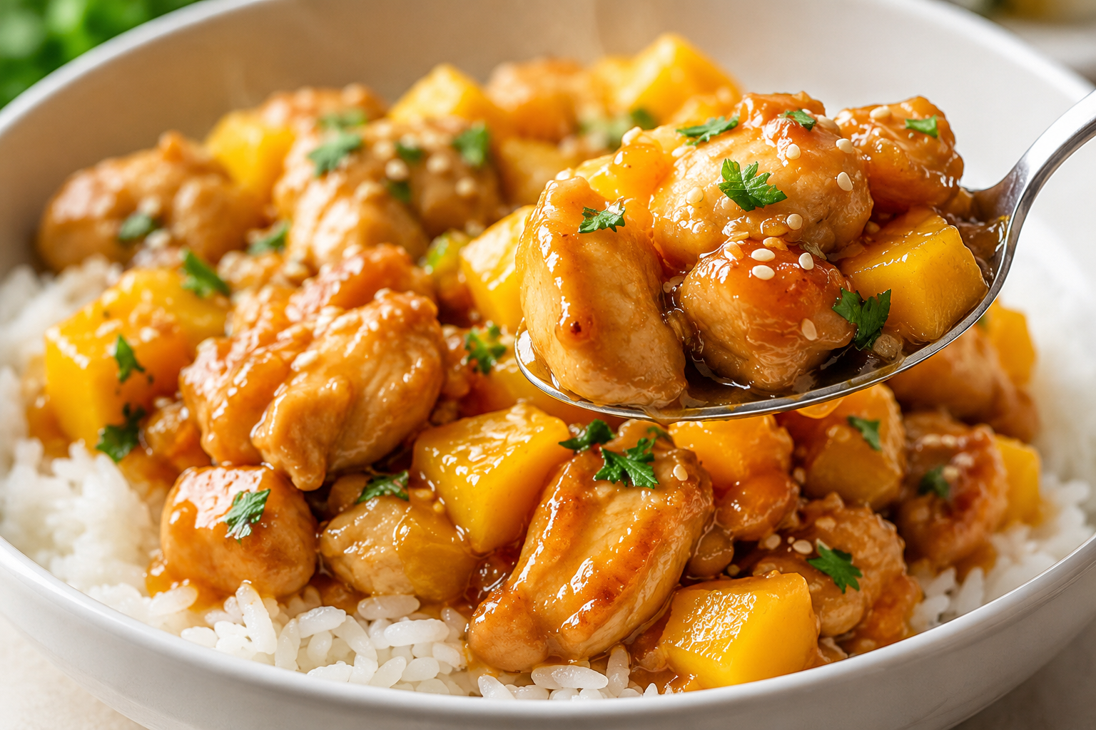 Mango Chicken and Rice Recipe