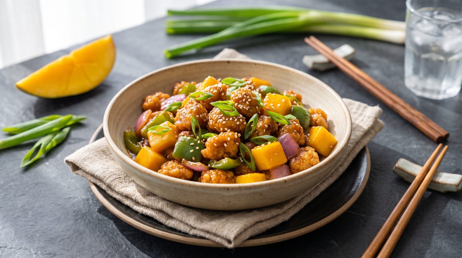 Chinese-Style Mango Chicken Stir Fry