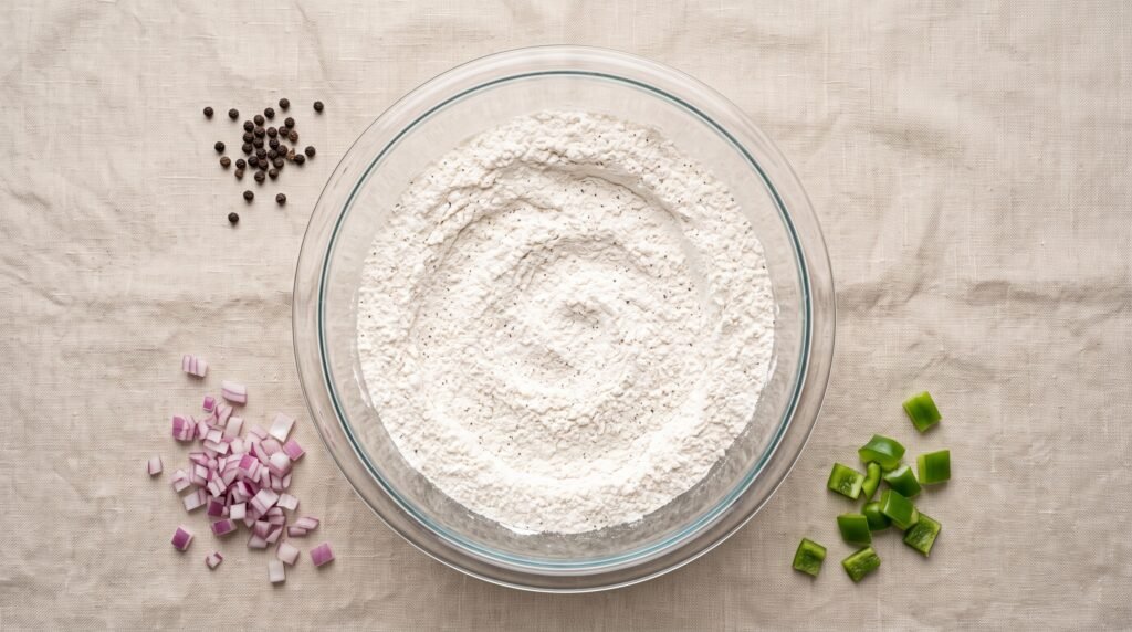 Mixing bowl with ingredients on 202607271129