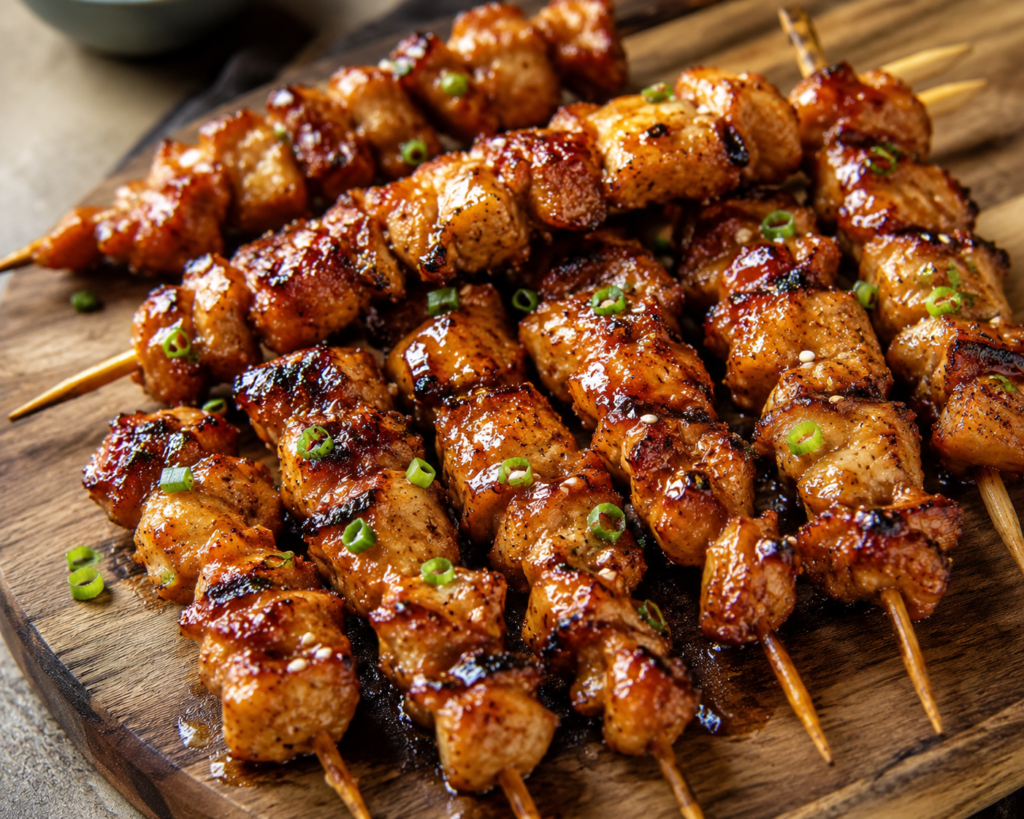 Thai Coconut Grilled Chicken Skewers