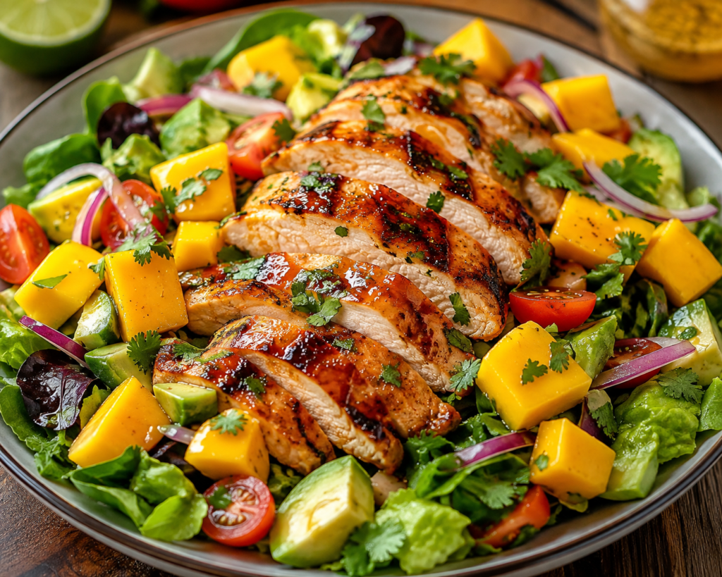 Glazed Chicken Mango Salad