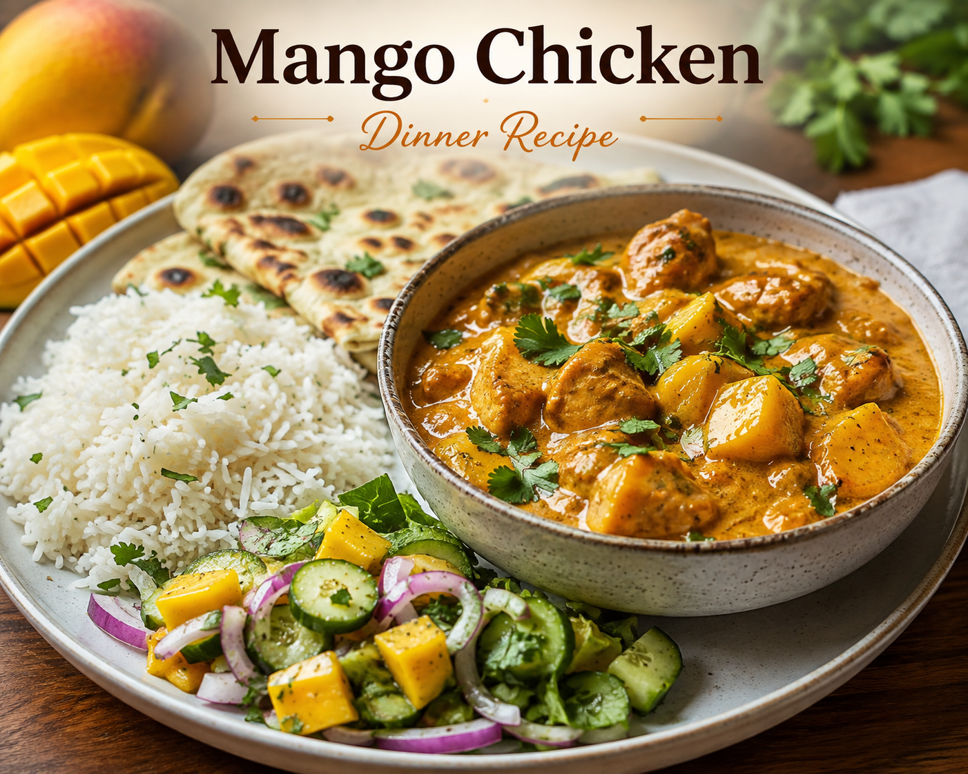 Mango Chicken Dinner