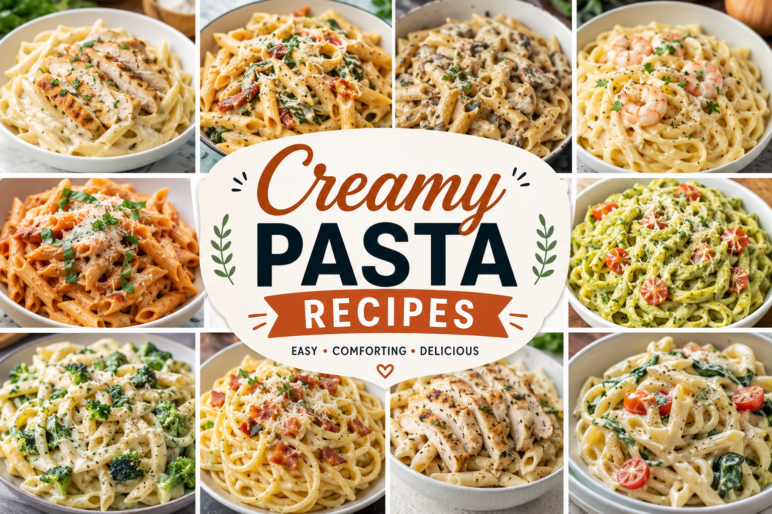 30 Creamy Pasta Recipes for Easy Comforting Dinners