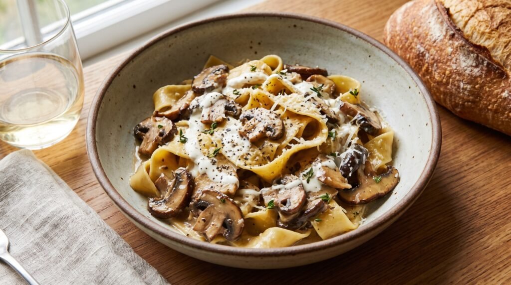 Creamy Mushroom Pasta 2K 202609032115