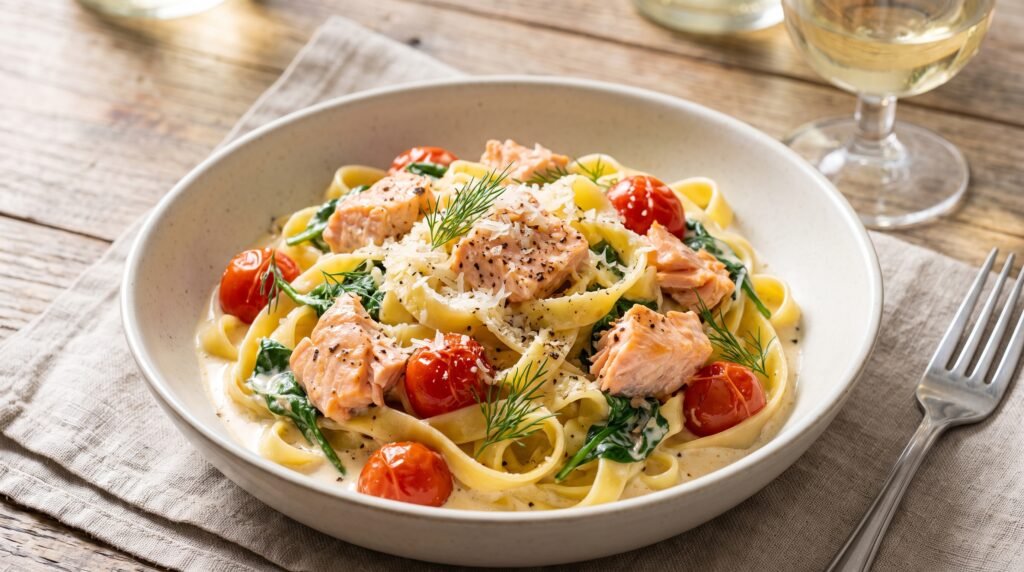 Creamy Salmon Pasta 2K 202609040912