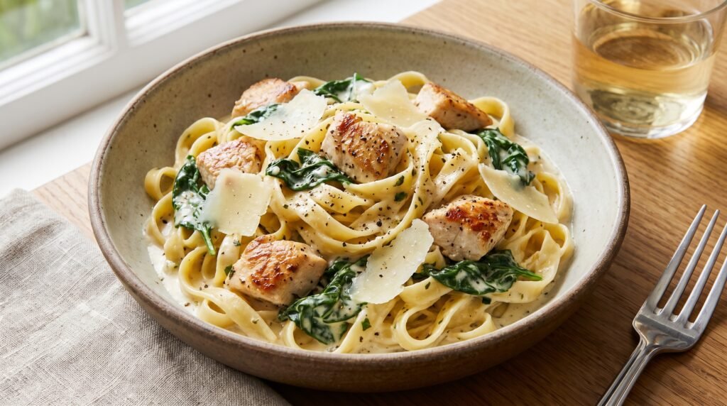 Creamy pasta with chicken 2K 202609040922